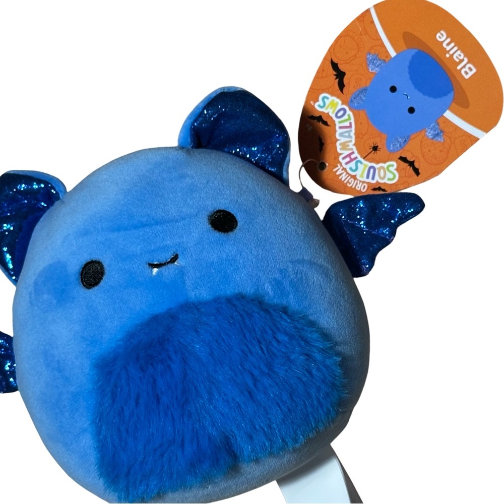 NWT Squishmallows 5" Blaine the Blue Bat Halloween Plush